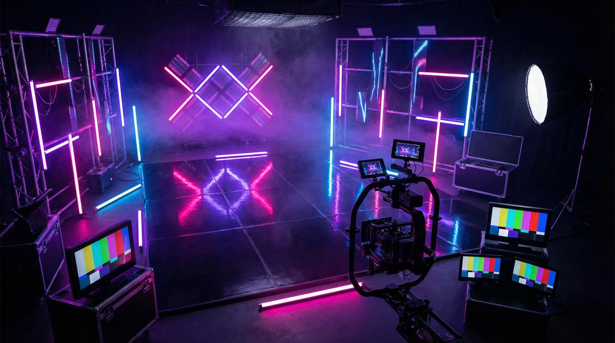 男同网传媒MV制作传媒教程霓虹灯光效果